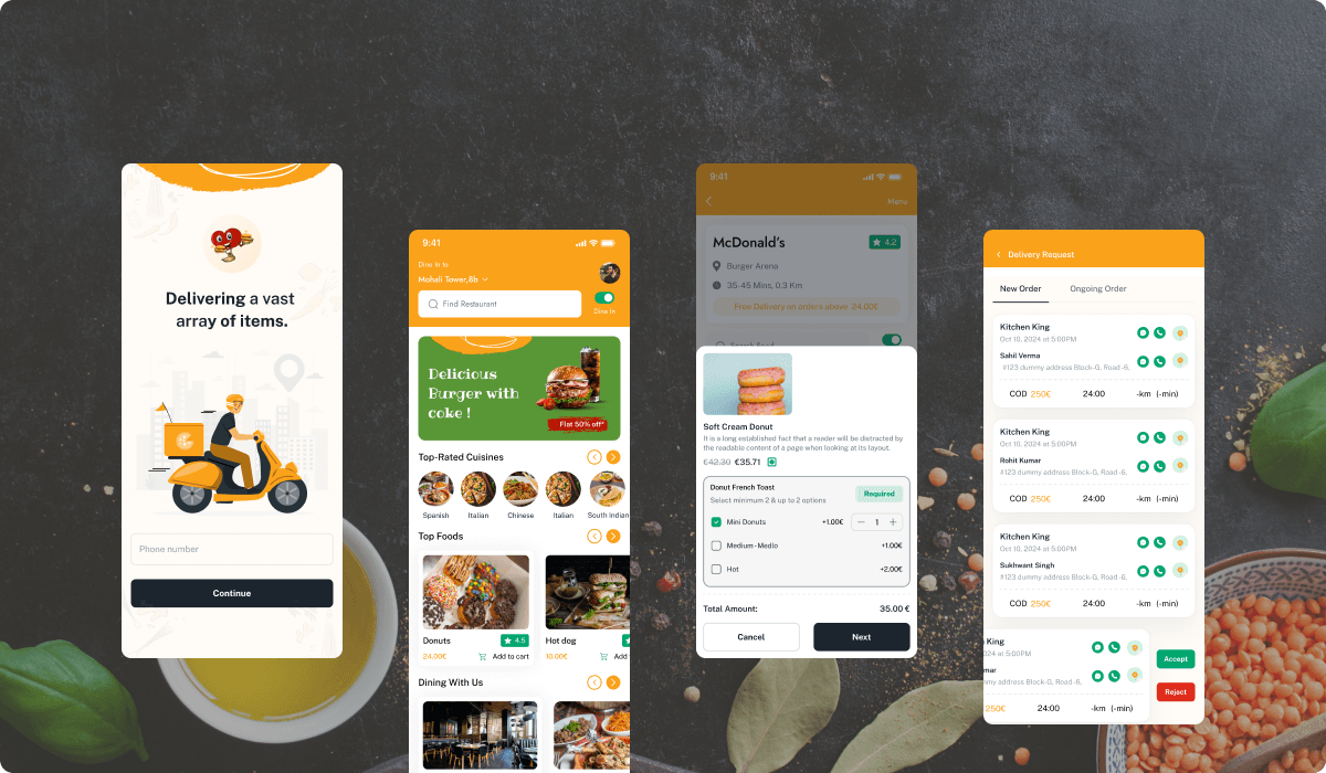 Multi Vendor Food Delivery App